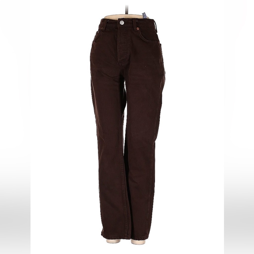 Zara Brown Straight Leg Jeans